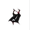 ACBYRUD Latex Catsuit Rubber Skirt Front Open Garter Dress Pasties (M) view 1