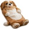 Depehelp Wearable Sleeping Bag for Adults Oversized Plush Dog Bean Bag Chair Giant Human Dog Bed Soft Flannel Stuffed Animal Mattress for Nap Movie Night Lounge (Brown) view 1