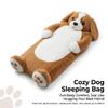 Depehelp Wearable Sleeping Bag for Adults Oversized Plush Dog Bean Bag Chair Giant Human Dog Bed Soft Flannel Stuffed Animal Mattress for Nap Movie Night Lounge (Brown) view 2