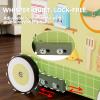 7-in-1 Wooden Baby Push Walker, Montessori Activity Center for Toddlers 1-3 view 3