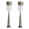 2 Pack Sponge Bottle Brush Modern Design Durable Nylon Bristle Cleaner with Rubber Gray(2pcs) view 1