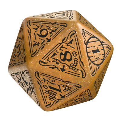 The Hobbit Jumbo Spindown D20 Solaris Die by Q-Workshop | Large Middle-Earth Inspired Life Counter, Premium Engraved Map Design | Easy-Read Numbers | Durable Gaming Dice for TCGs, RPGs & Tabletop Play