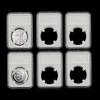 6 Pack Coin Slab Holders Direct Fit US Half Dollar 40 mm with Labels view 1