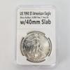 6 Pack Coin Slab Holders Direct Fit US Half Dollar 40 mm with Labels view 2