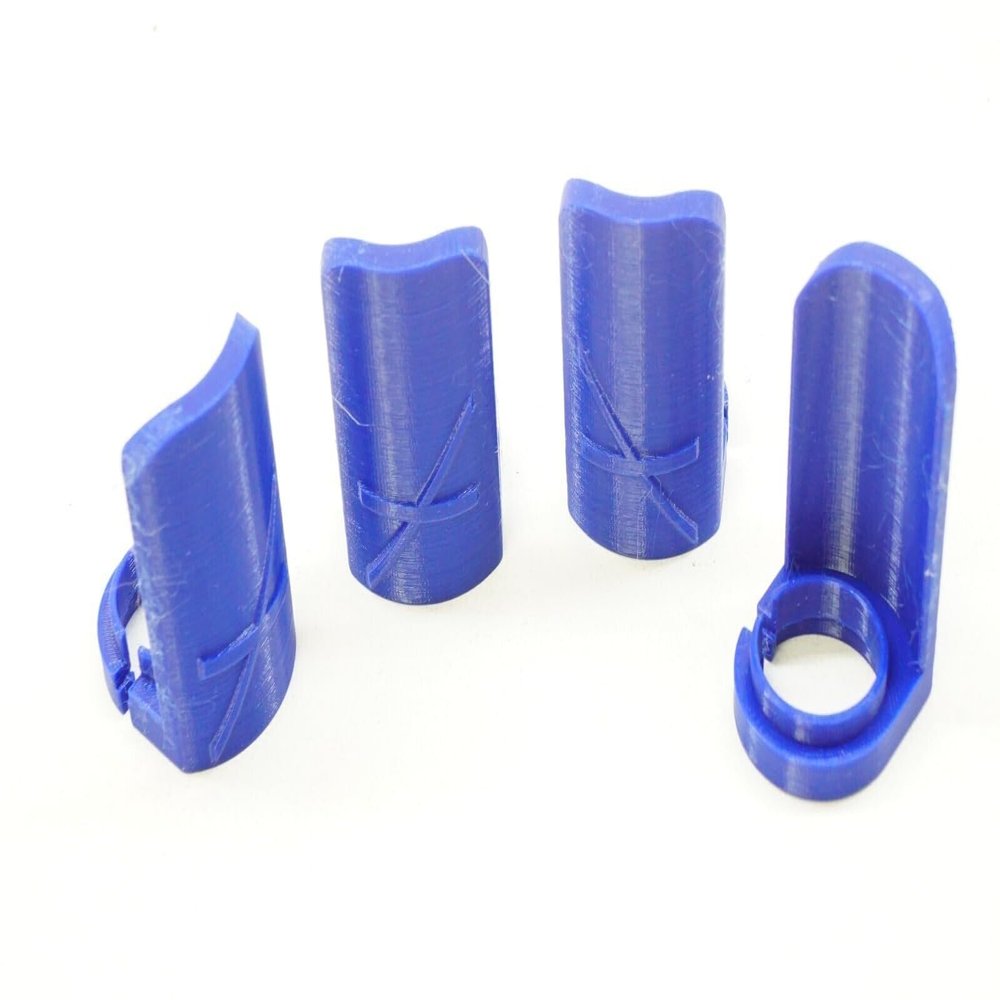 3DEXL Heavy Duty Shock Shaft Protector Guards for Traxxas X-Maxx 6s & 8s, Color: Blue