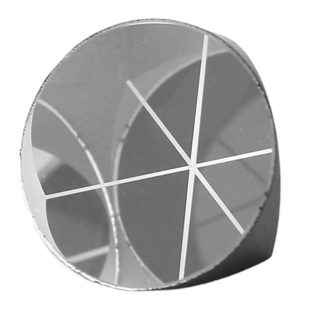 Badafaci Corner Cube Prism, 12.7mm Optical Glass Survey Prism for Total Station with Excellent Reflection for Tunnels Roads Bridges Dams Buildings