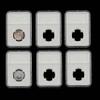 6 Pack Coin Slab Holders Direct Fit US Half Dollar 30 mm with Labels (30mm) view 1
