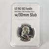 6 Pack Coin Slab Holders Direct Fit US Half Dollar 30 mm with Labels (30mm) view 2