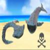 3DEXL 3D Printed Mystic Blue Flexible Creature for Bloop Vs El Gran Maja Sea Creature - view 3