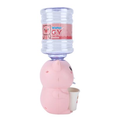 Alomejor Children Water Dispenser Toys, Cute Shape Easy Use Pour Water Easily, with Detachable, for Kids Over 3 Years Old (Window Box/Pig)