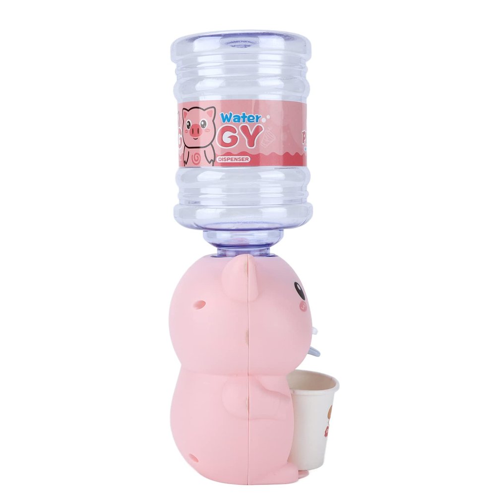 Alomejor Children Water Dispenser Toys, Cute Shape Easy Use Pour Water Easily, with Detachable, for Kids Over 3 Years Old (Window Box/Pig)