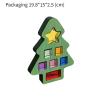 JunZheHub Christmas Tree Acrylic Cubes Blocks Rainbow Development Toy Fine Motor Skill view 3