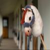 LeMieux Hobby Horse Comfort Halter & Leadrope - Navy view 3