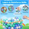 200 Ball Pit Balls for Toddlers with Storage Bag - 3 Colors, Great Play Toys for Tents, Pools, and Party view 4