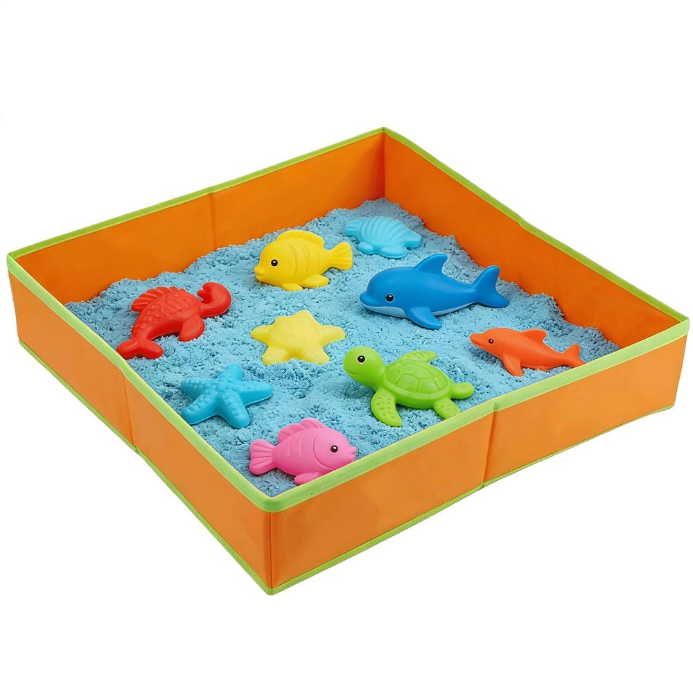 Kids Sand Table - Folding BeachEntertainment Plate | Waterproof Non-Woven Fabric Sand Play Table,for Boys Girls Indoor Backyard Patio Playground Park Kindergarten School