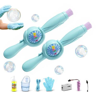 Bubble Fog Wand, Elastic Bubble Fog Wand, Bubble Fog Machine, Colorful Smoke Bubble Machine, Magic Interactive Fog Smoke Bubble Machine with Elastic Smoke Effect for Party (Blue, 2)