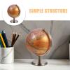 BEBEMOKO Educational Desktop Globe for Geography Learning, 14cm Pearl Yellow Rotating Earth Globe with Stand, Home Decor and Classroom Study Tool for Students and Office view 3