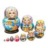Suseiuua Hand Painted Art Russian Princess Nesting Dolls Art 10 Layer Wooden Educational Set Early Childhood Development Matryoshka view 4
