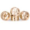 Solid Brass Wheel Rims 4Pcs for Ax-ial SCX30 1/30 RC Car, 0.7 Inch Upgrade Set view 3