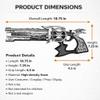 Foam Gothic Revolver 18.75" | Fantasy Prop Pistol with Multi-Barrel Design for Halloween Costume, LARP, Stage & Display view 3