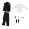 TWTCZOZ 1/6 Scale Male Action Figure Outfit, Complete Suit for 12 Inch Figures, Black view 1