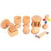 lstyty Montessori Wooden Grasping Toys Cube Egg Sphere-Shaped Cup Early Education and Intelligence Practice view 3