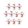 shamjina 10Pcs Decorative Snowman Tumbler Doll Home Decor Funny Christmas Snowman Tumbler Toys for Outside, Snowman view 1