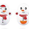 shamjina 10Pcs Decorative Snowman Tumbler Doll Home Decor Funny Christmas Snowman Tumbler Toys for Outside, Snowman view 3