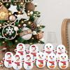 shamjina 10Pcs Decorative Snowman Tumbler Doll Home Decor Funny Christmas Snowman Tumbler Toys for Outside, Snowman view 4