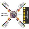 2-6S Mini 4-Channel LED Light Control Module RGB Lamplight Controller Light Strip Support WS2812B Lamp Beads for FPV Drone LED Light Control Module view 3
