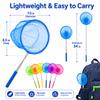6 Pack Telescopic Butterfly Fishing Nets - RAINFLOW Anti Slip Grip Butterfly Catcher Catching Insect Net Colorful Outdoor Tools Catching Bugs Fish Insect Ladybird Extendable 34 Inches view 3