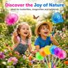 6 Pack Telescopic Butterfly Fishing Nets - RAINFLOW Anti Slip Grip Butterfly Catcher Catching Insect Net Colorful Outdoor Tools Catching Bugs Fish Insect Ladybird Extendable 34 Inches view 4