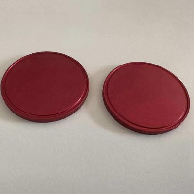10PC Blank Anodized Aluminum Challenge Coins, 40mm, DIY Engravable, Red, Blue, SilverBlack (red)