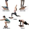 Balance Board Wobble Board for Adults Anti-Slip Balance Board for Physical Therapy Standing Desk Core Strength Wooden Balance Board Rocker Board (Basics) view 2