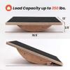 Balance Board Wobble Board for Adults Anti-Slip Balance Board for Physical Therapy Standing Desk Core Strength Wooden Balance Board Rocker Board (Basics) view 3