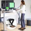 Balance Board Wobble Board for Adults Anti-Slip Balance Board for Physical Therapy Standing Desk Core Strength Wooden Balance Board Rocker Board (Basics) view 4