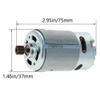 2Pcs 550 Electric Motor 9 Teeth 12V Motor Gear Motor Gearbox Accessories for Power Wheels Kids Electric Cars Children Ride On Car Replacement Parts,WuJuntool view 3