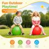 PQDYEUBU 4P Bouncy Balls with Handle,18in Hopper Ball for Kids view 2