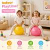 PQDYEUBU 4P Bouncy Balls with Handle,18in Hopper Ball for Kids view 3