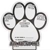 16" x 16" Color Your Own All About Me Paper Paw Print Posters - 30 Pc. view 1