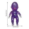 14cm/5.51in Sugar Squishies Babies Cute Soft Big Doll Squeeze Toy Office Stretch Anxiety Stress Relief Sensory Toy Attract of Delicate Cute Sand Squishy Toys (Shiny Purple) view 4