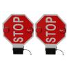 18 Stop Sign 12V/24V School Bus Stop Sign, Manual/Electric LED Parking Signs, School Bus Safety Equipment, Reflective Aluminum High-Visibility Traffic Safety Signs view 1
