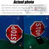 18 Stop Sign 12V/24V School Bus Stop Sign, Manual/Electric LED Parking Signs, School Bus Safety Equipment, Reflective Aluminum High-Visibility Traffic Safety Signs view 2