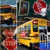 18 Stop Sign 12V/24V School Bus Stop Sign, Manual/Electric LED Parking Signs, School Bus Safety Equipment, Reflective Aluminum High-Visibility Traffic Safety Signs view 3