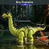 3-Pack Electronic Walking Dinosaur Toys for Toddlers 2-4, Moving Dinosaurs Toys with Lights, Roaring Sounds, T-Rex, Brachiosaurus & Stegosaurus, Xmas Birthday Gift for 2 3 4 5 6 Years Old Boys view 4