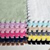 LBAawxe 16 Pcs Plush Foam Floor Mat, Patchwork Rug, Crawling, Non-Slip Interlocking Rugs(Pink+Green,0.6cm) view 3