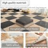 LBAawxe 16 Pcs Plush Foam Floor Mat, Patchwork Rug, Crawling, Non-Slip Interlocking Rugs(Pink+Green,0.6cm) view 4