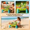 Dinosaur Sand and Water Table for Toddlers 2-8, 11-in-1 Outdoor Water Play Table with Electric Circulating Spray and Sensor-Activated Mist, Summer Backyard Sensory Toys for Boys Girls Ages 3-5 4-6 view 3