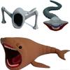 3D Printed Articulated Deep Sea Monster Toy Series, Poseable Model Kit with Movable Joints, Creative Collectible for Kids & Adults, Unique Ocean Creature Action Figure (E) view 1