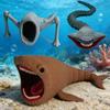 3D Printed Articulated Deep Sea Monster Toy Series, Poseable Model Kit with Movable Joints, Creative Collectible for Kids & Adults, Unique Ocean Creature Action Figure (E) view 2